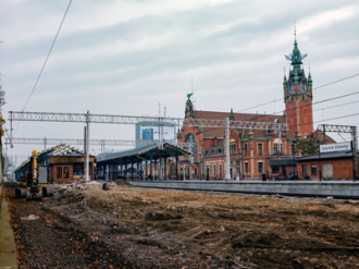 Prace na stacji Gdańsk Główny, fot. PKP PLK