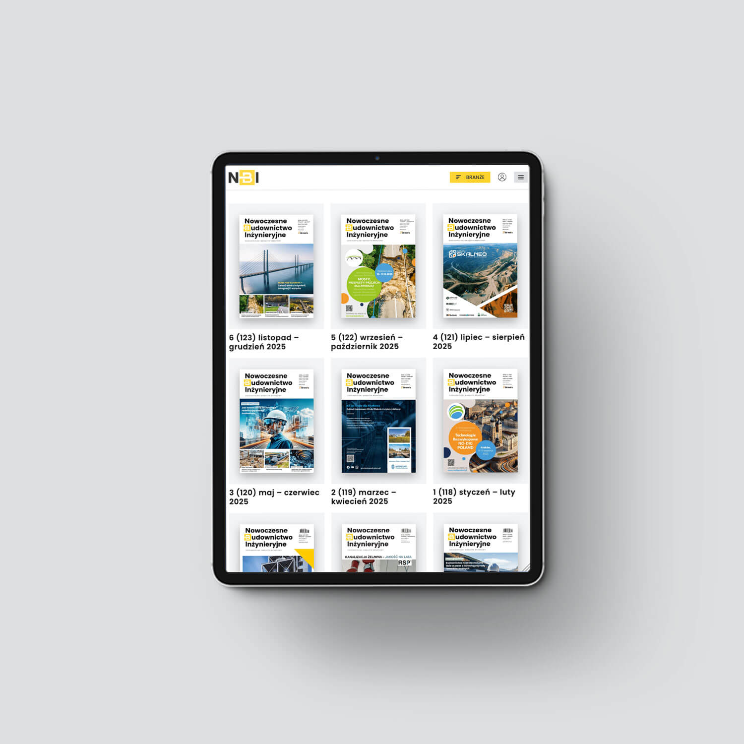 Roczna prenumerata elektroniczna NBI 12 miesięcy 6 wydań
