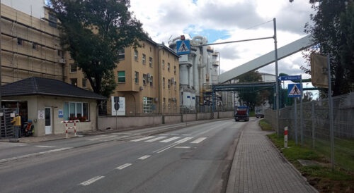 przejście dla pieszych na DK45