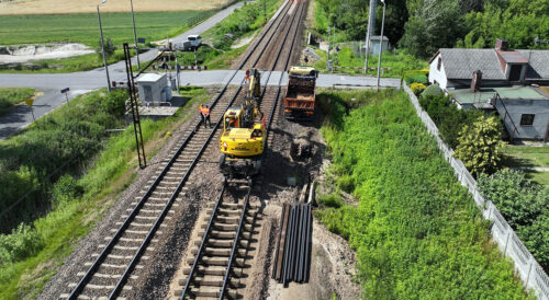 Modernizacja linii Skierniewice – Łowicz, remont toru w Bełchowie