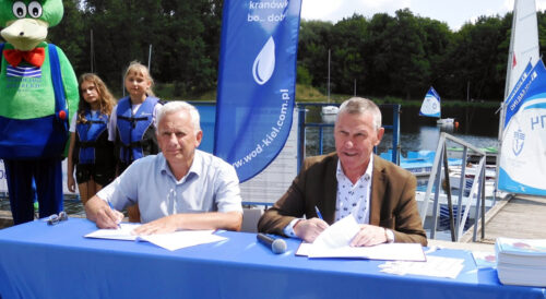 Wodociągi Kieleckie wspierają młodych żeglarzy – podpisanie umowy z UKS „Zalew Kielce”