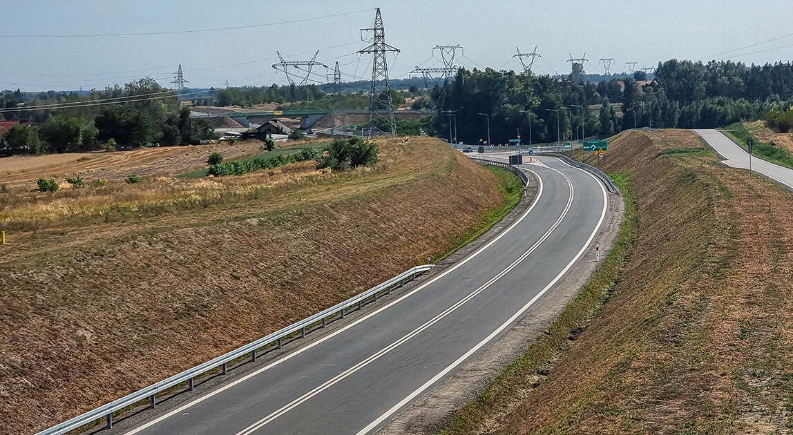 Obwodnica Lipska na DK79 – widok nowej trasy