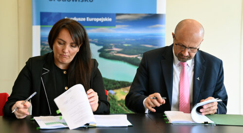 Podpisanie umów NFOŚiGW – zrównoważona gospodarka wodna