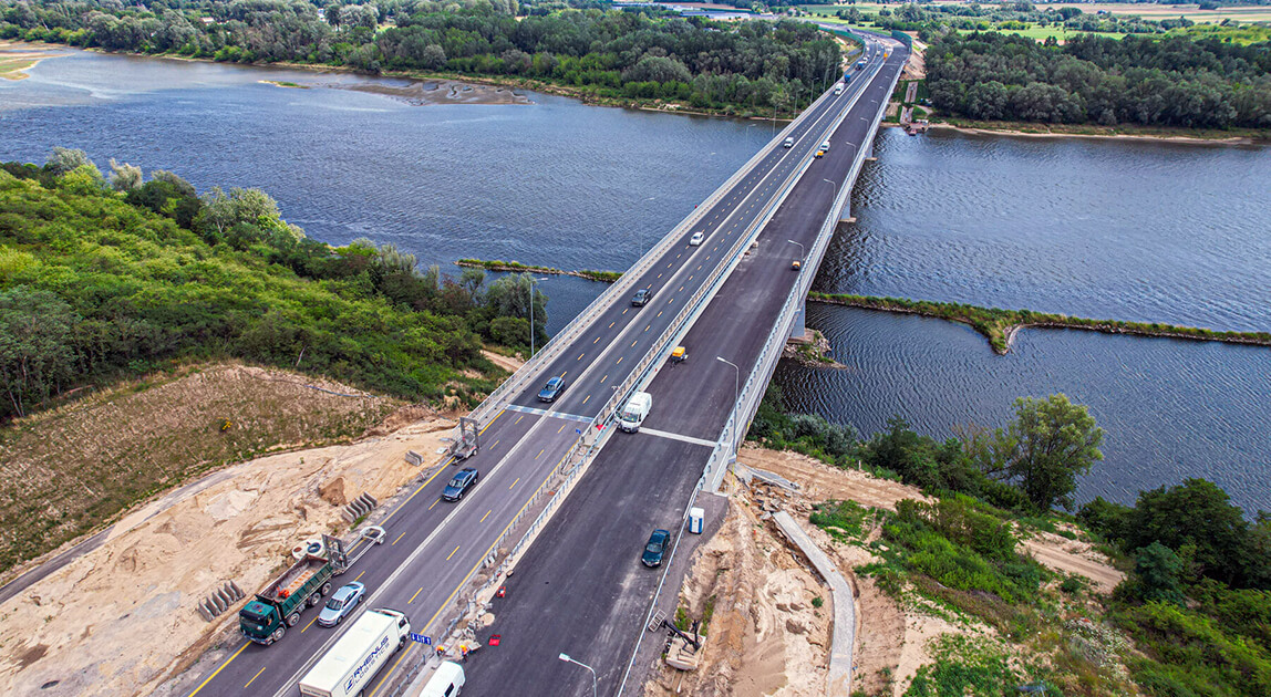 budowa mostu na Wiśle w ciągu drogi S7 Modlin – Czosnów