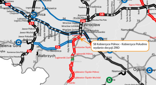 wydano ZRID dla budowy S8 Kobierzyce Północ – Kobierzyce Południe