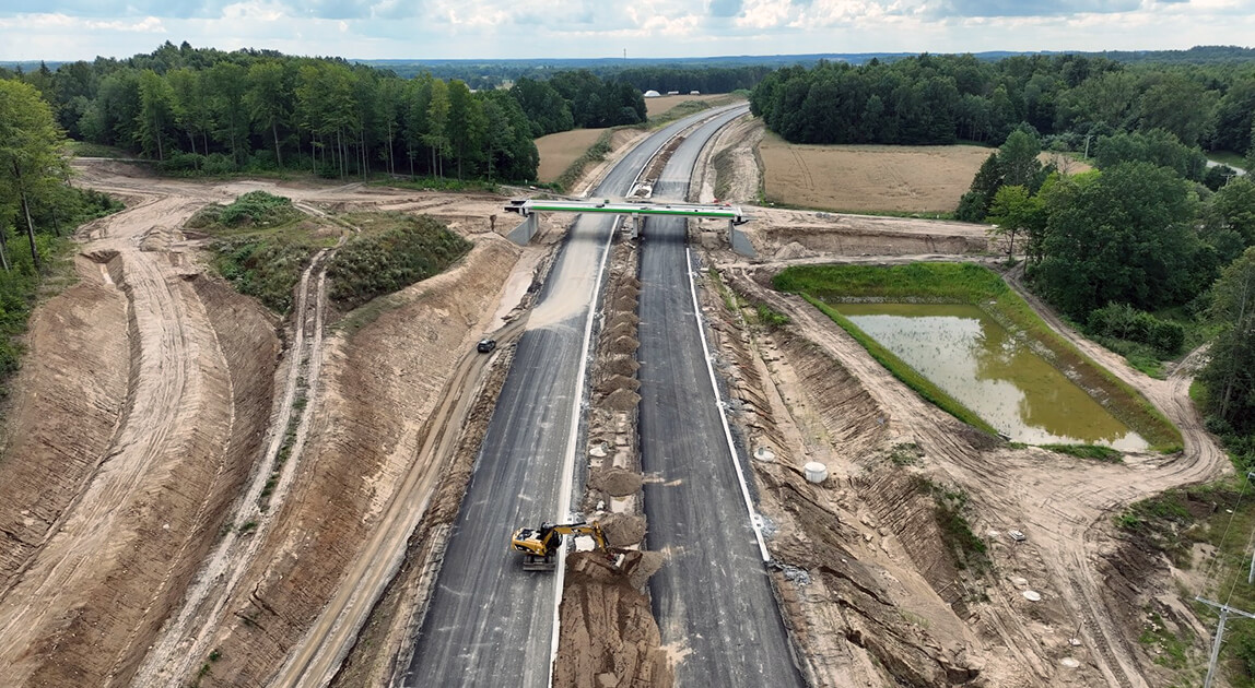 Trwa budowa drogi ekspresowej S11 Bobolice – Szczecinek