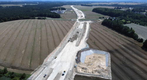 Budowa drogi S17 – prace ziemne między Tomaszowem Lubelskim a Hrebennem