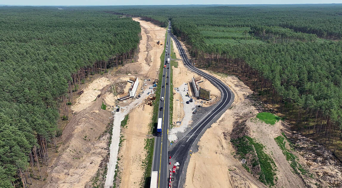 budowa przejścia dla zwierząt na S10
