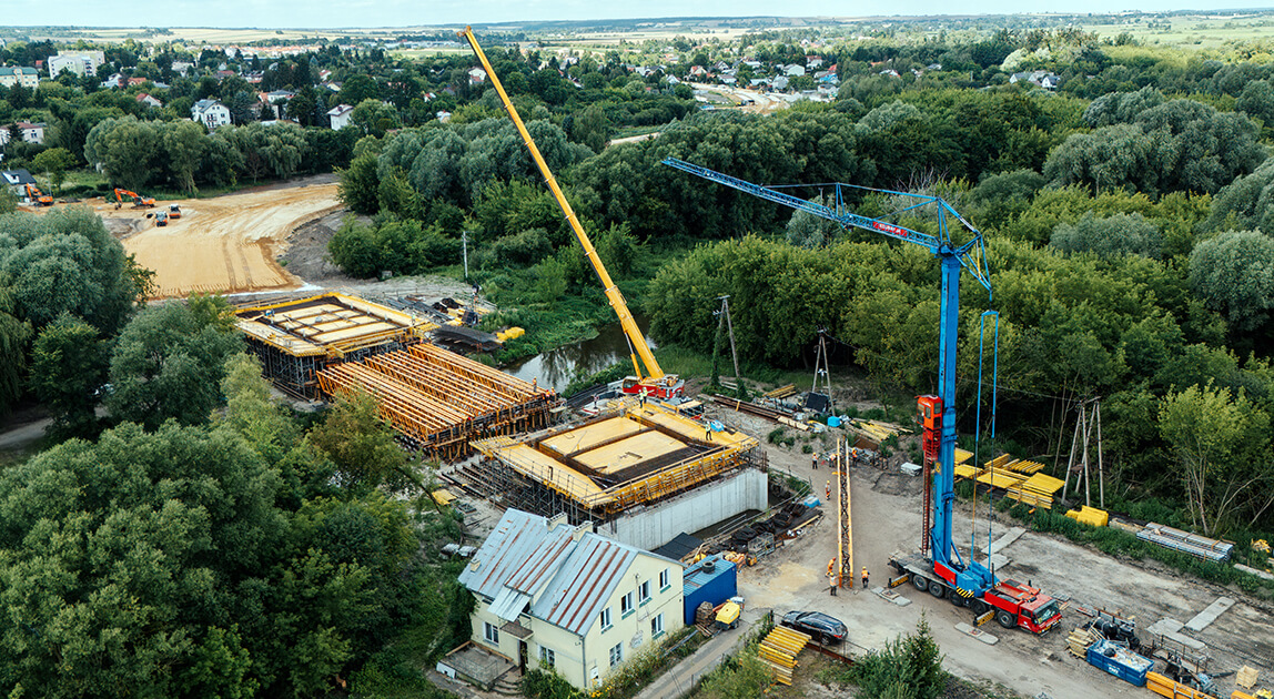budowa mostu w Krasnymstawie, Balzola Polska