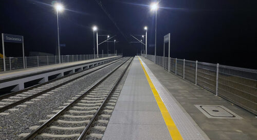 Przystanek kolejowy Trzeciewnica – widok nowych peronów