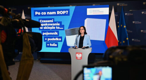 Wiceministra Anita Sowińska – prezentacja systemu ROP dla opakowań