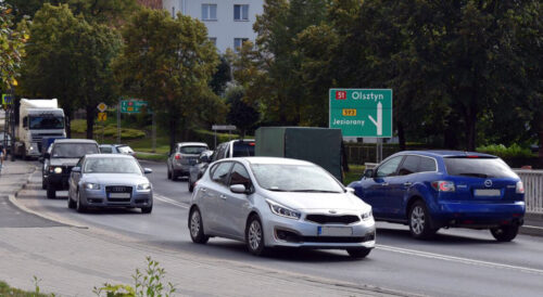 Obwodnica Dobrego Miasta – skrzyżowanie DK51 z ruchem tranzytowym w centrum