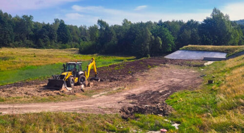Prace na zbiorniku Czaniec, wody polskie,