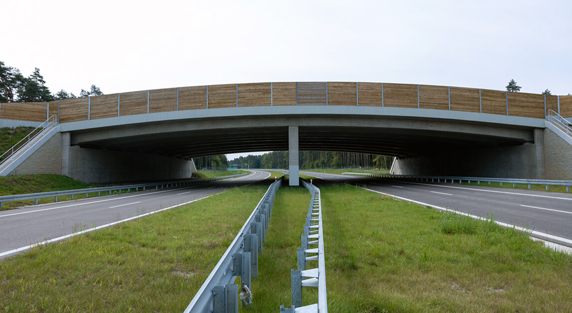 Przejście dla zwierząt nad drogą ekspresową S1