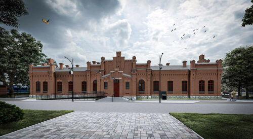 Wizualizacja dworca w Suwałkach, dworzec kolejowy w Suwałkach