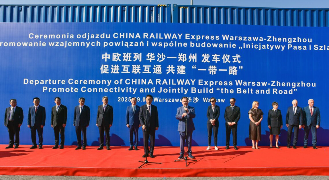 Pociąg towarowy Warszawa – Chiny – inauguracja połączenia