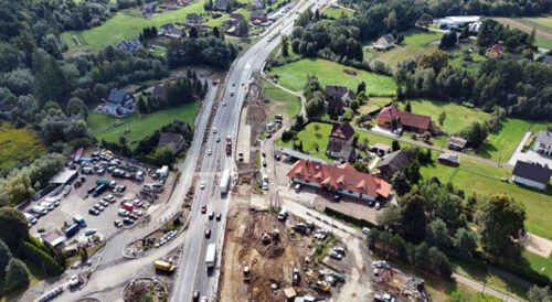 Budowa węzła w Krzyszkowicach – dodatkowe drogi wzdłuż zakopianki