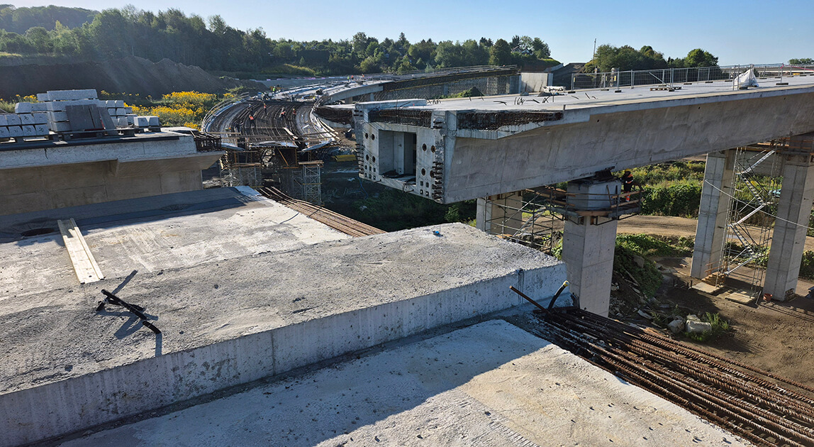 Estakada S7 Mistrzejowice – zakończono pierwszy nasuw