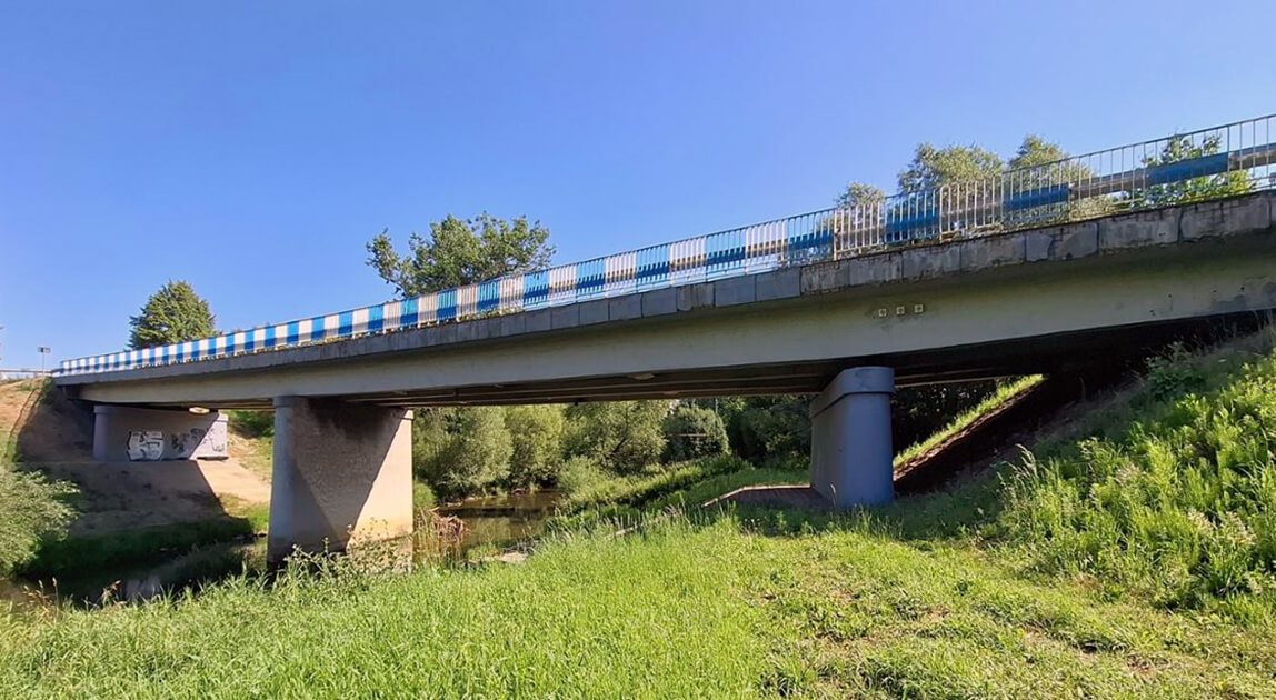 Remont mostu na Wisłoku – widok konstrukcji żelbetowej