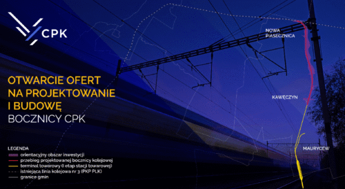 Oferty w przetargu – bocznica kolejowa CPK