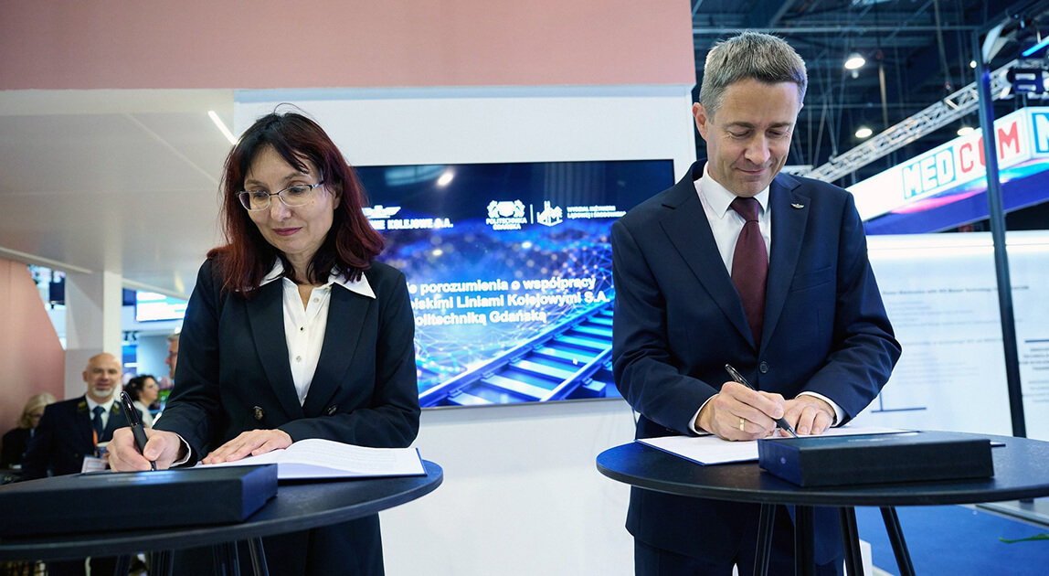 Podpisanie porozumienia o współpracy PLK i Politechnika Gdańska