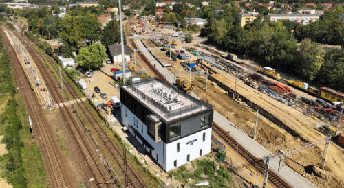 Modernizacja stacji Gliwice Łabędy – prace torowe i sieciowe