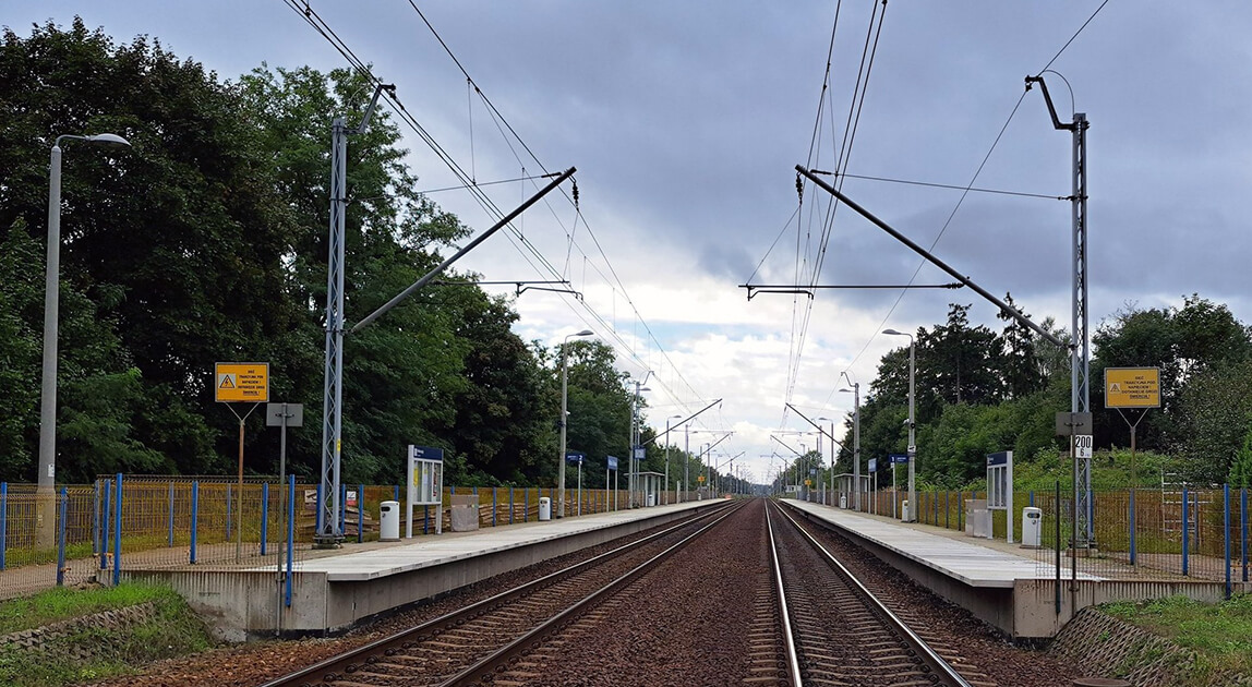 Modernizacja peronów na „Wiedence” – przystanek Widzów Teklinów