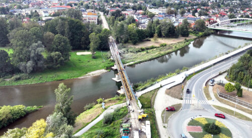 Modernizacja linii kolejowej nr 97 Sucha Beskidzka – Żywiec – remont mostu kolejowego nad rzęką Solą w Żywcu