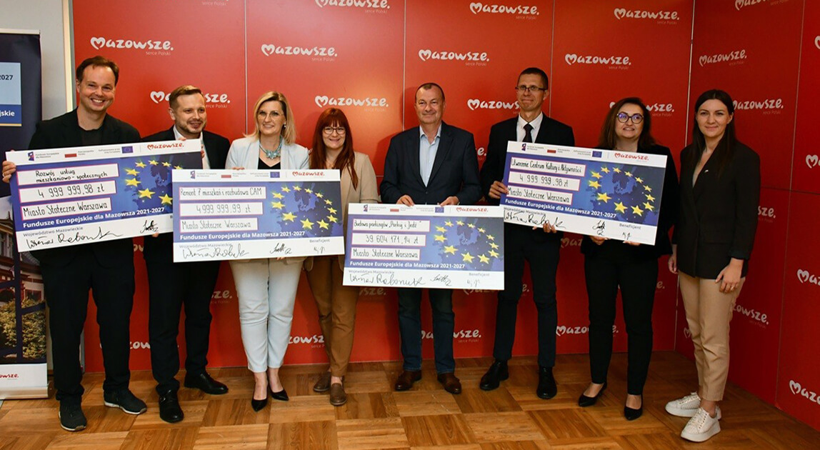 Unijne dofinansowanie Warszawa – podpisanie umów dla czterech projektów