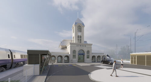 Modernizacja dworca PKP w Otwocku – wizualizacja dworca po modernizacji