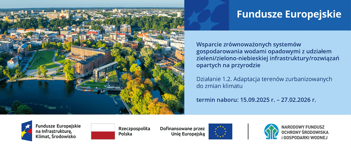 Wsparcie zrównoważonych systemów gospodarowania wodami opadowymi