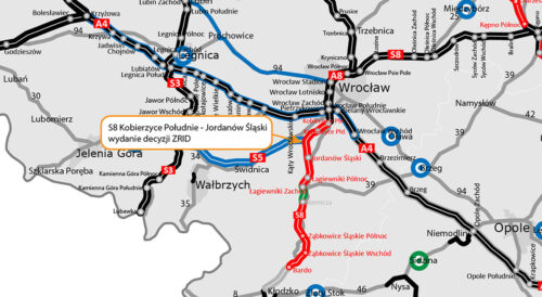 Wydano ZRID dla budowy S8 Kobierzyce Południe – Jordanów Śląski