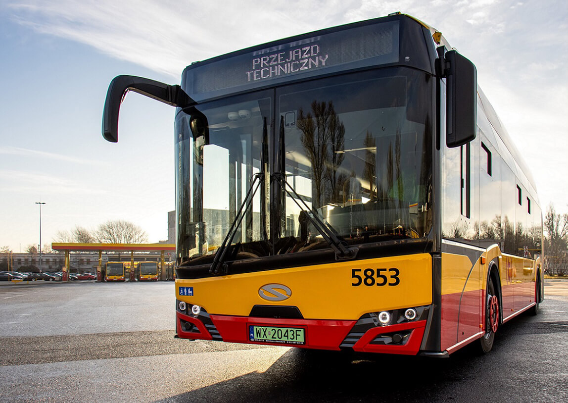 Umowy na dostawy 80 autobusów elektrycznych dla Warszawy – autobus Solarius Urbino