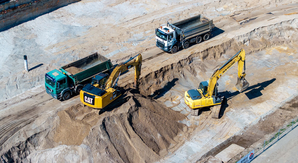 Budowa zbiornika Mokry-Dwór we Wrocławiu