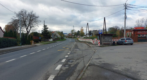 Budowa chodnika i zatoki autobusowej na DK35 – Marcinowice
