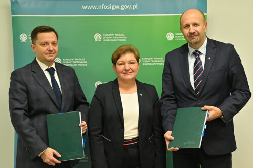 Podpisanie umów NFOŚiGW i Wód Polskich – zapobieganie klęskom i katastrofom