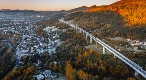 Estakada na trasie S1 w rejonie Milówki – obejście Węgierskiej Górki