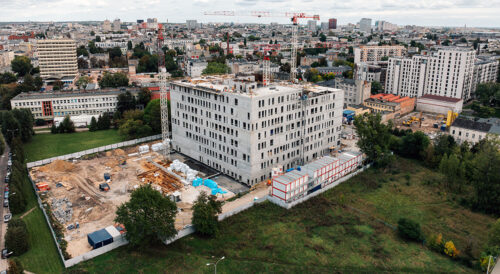 Budowa Sądu Rejonowego w Łodzi - postęp prac Balzola Polska