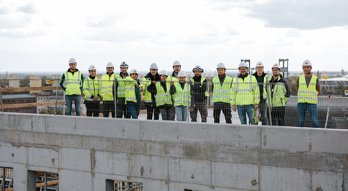 Budowa Sądu Rejonowego w Łodzi - pracownicy Balzola Polska