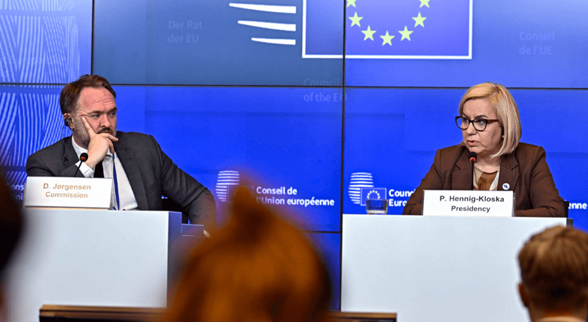 Minister klimatu Paulina Hennig-Kloska podczas posiedzenia Rady Europejskiej – system ETS2