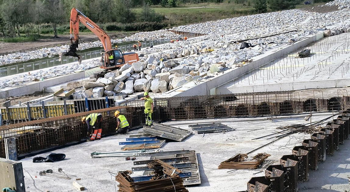 Zbiornik wodny Topola – prowadzone prace