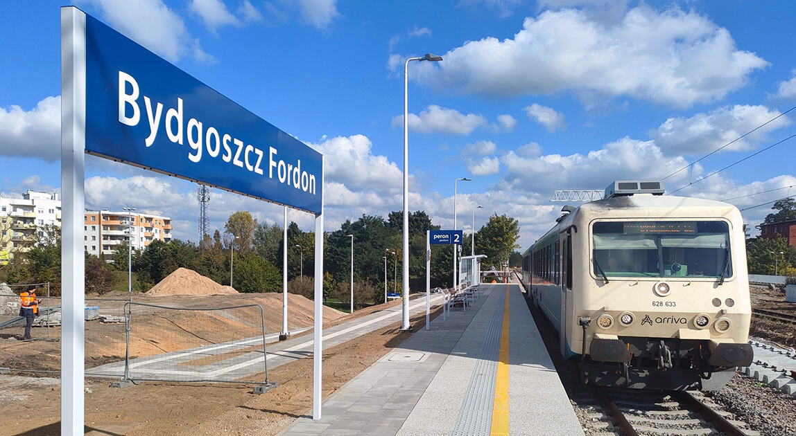 Nowy peron Bydgoszcz Fordon