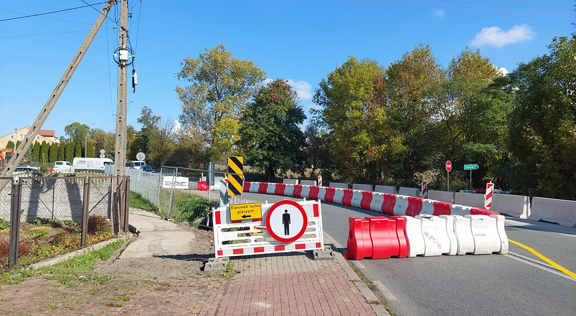 Ruszył remont mostu w Głoskowie – tymczasowa organizacja ruchu