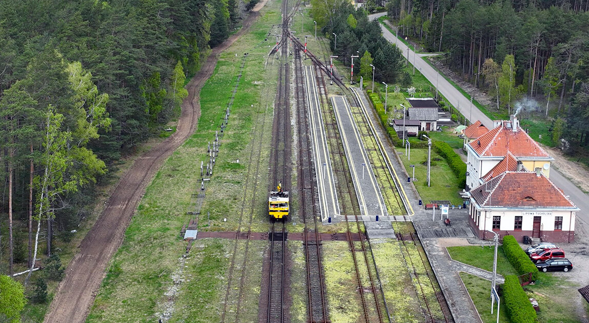 Modernizacja Węglówki - stacja Lipowa Tucholska