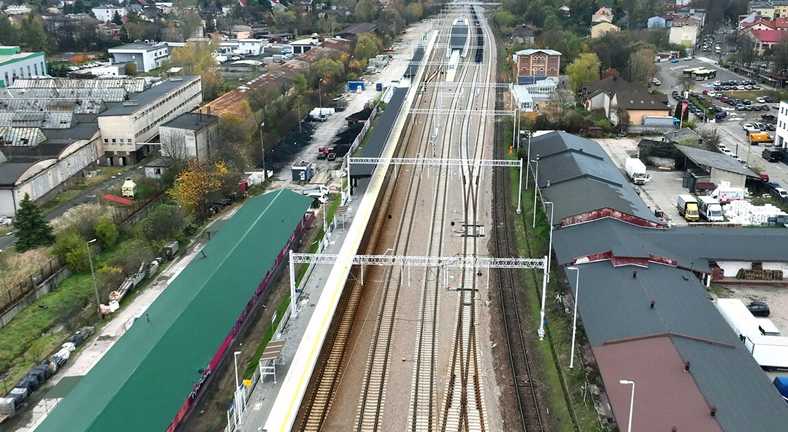 Zmodernizowana stacja kolejowa Olkusz