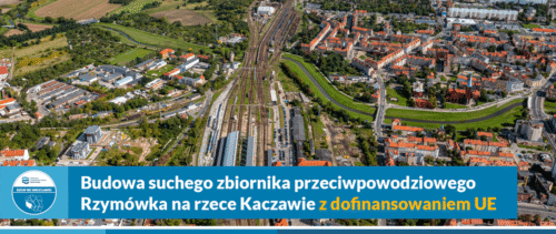 Budowa suchego zbiornika przeciwpowodziowego Rzymówka na rzece Kaczawie