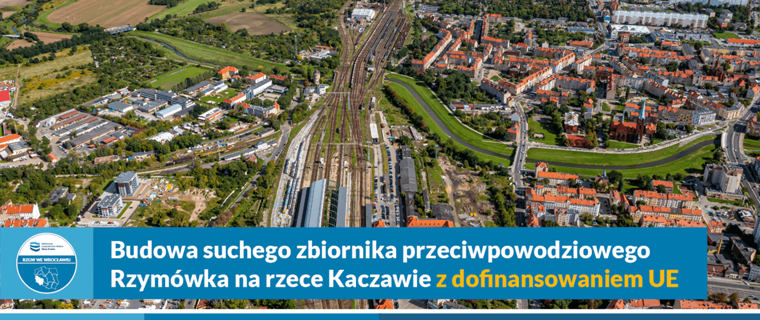 Budowa suchego zbiornika przeciwpowodziowego Rzymówka na rzece Kaczawie