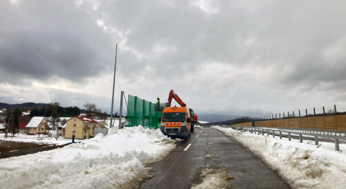 Ochrona nietoperzy przy S19 – montaż siatek ochronnych