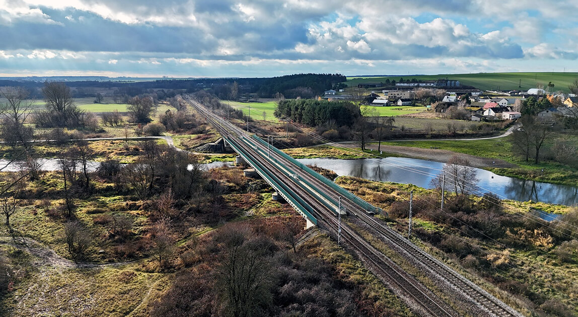 Modernizacja linii kolejowej nr 8 - most kolejowy nad Nidą