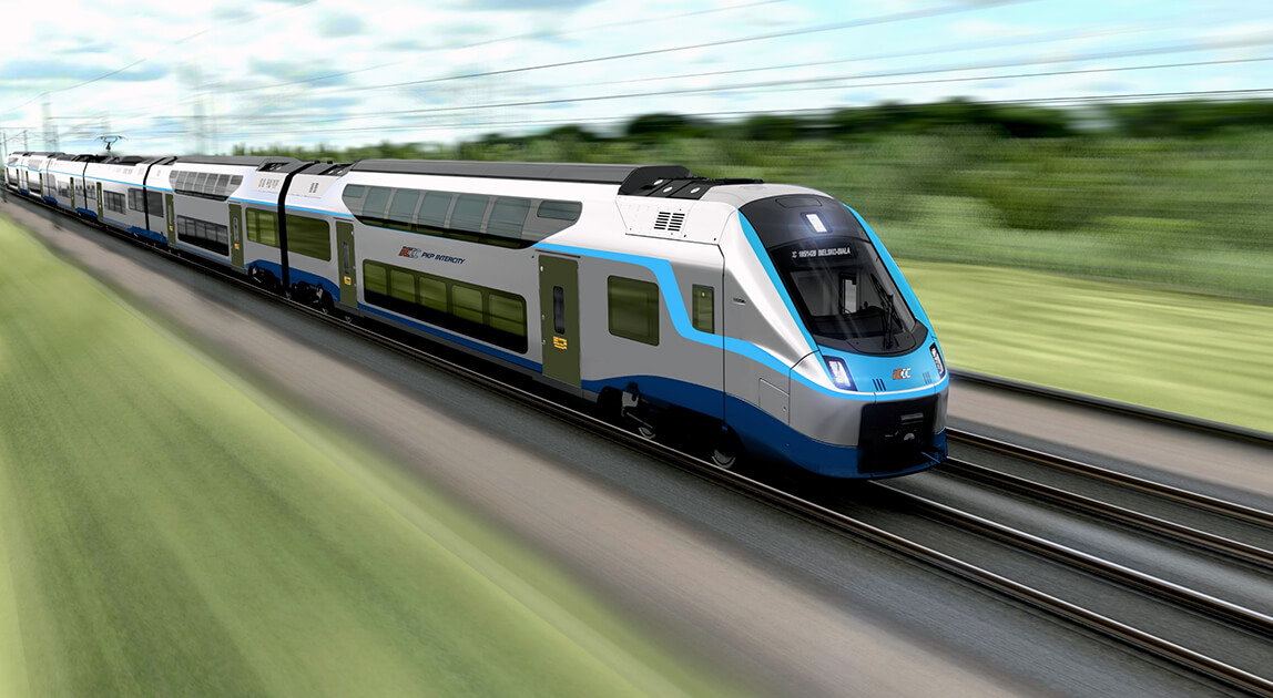 piętrowe pociągi PKP Intercity - wizualizacja